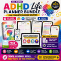 ADHD Focus Planner — 100+ Editable Pages, Resell Ready