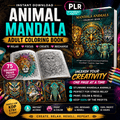 75 Animal Mandala Coloring Pages — PLR Resell Rights