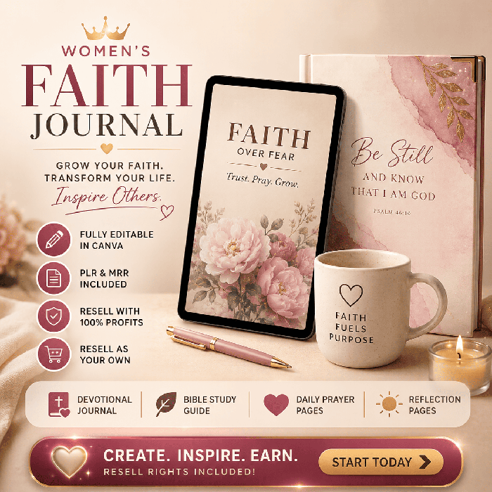Women's Faith Devotional Journal — PLR Resell Rights